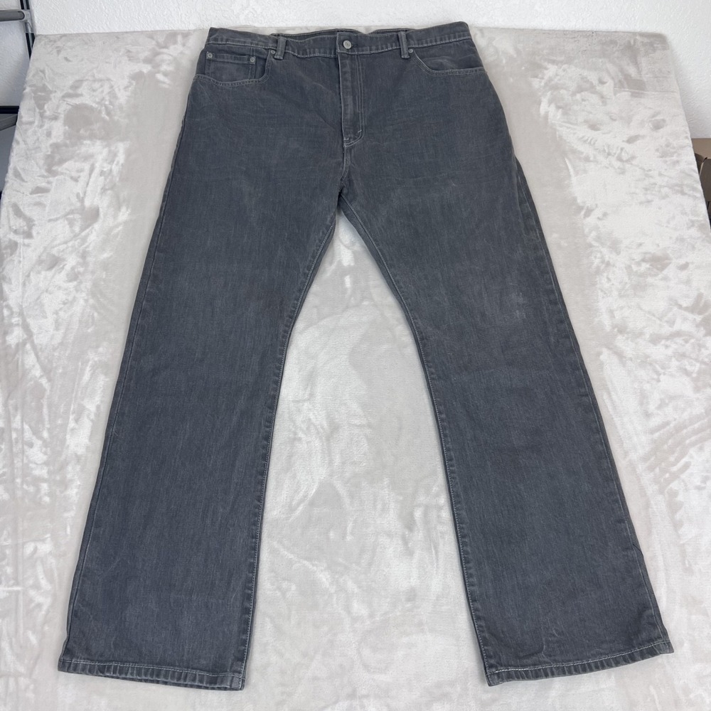 Levis 517 Jeans Mens 40x32 Gray Faded Denim Bootcut Western Workwear Americana
